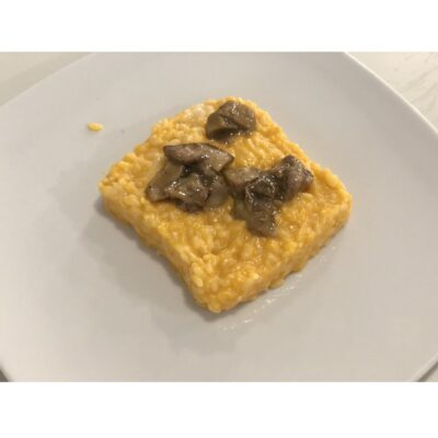 Risotto Zucca, Gorgo e Funghi Risotto Zucca, Gorgo e Funghi